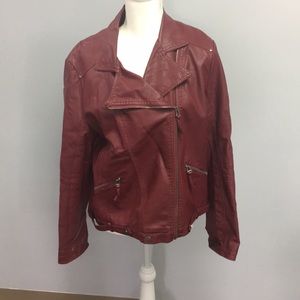 Faux leather jacket